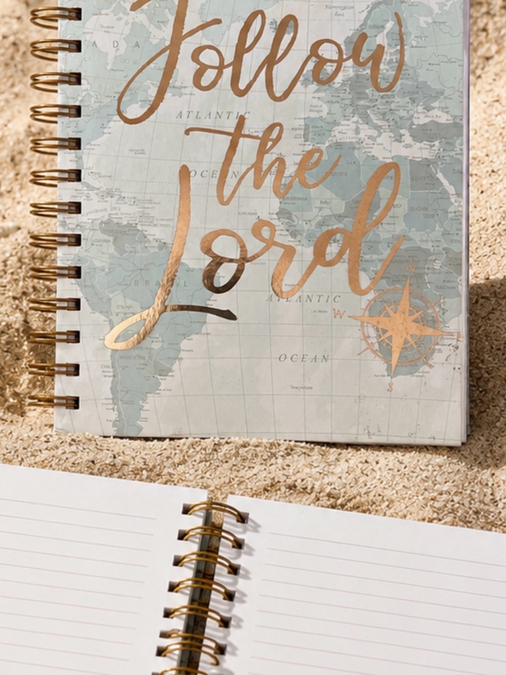 Caligirl Journal
New
Beautiful global design with the words “Follow the Lord”